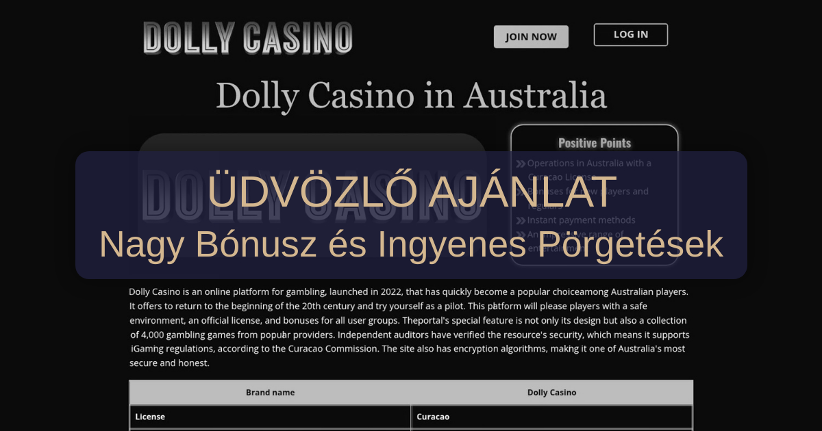 Dolly Casino welcome bonus